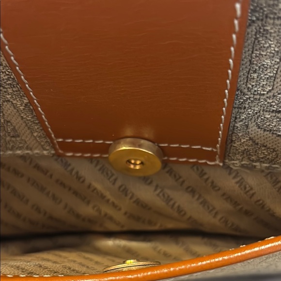 Flavi Vismano Monogram Shoulder Bag – Made in Italy - Picture 9 of 9